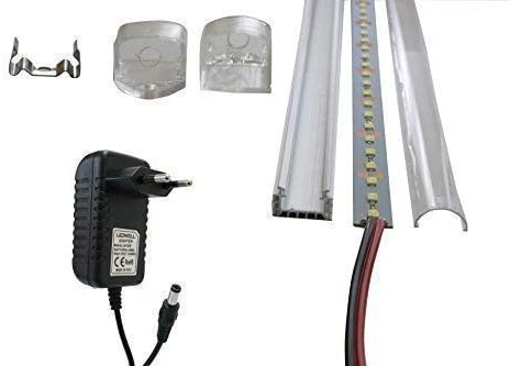 Ledwell Bar LED Strips Strip Frame Power Supply Warm White Cold White Lamp Energy Saving Lamp Bulbs energieklass A+ - Cold White, 2er Pack