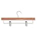 Honey-Can-Do HNGZ01535 Skirt/Pant Hangers with Clips, Cedar, 8 Pack