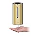 AIKE AK1205 Wall Mounted Commercial Automatic Liquid Soap Dispenser Gold Stainless Steel Large Capacity 24oz/700ml