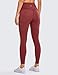 CRZ YOGA Women’s Naked Feeling I High Waist Tight Yoga Pants Workout Leggings-25 Inches Savannah Red 25” – R009 Mthumb 2