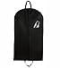 Bags for Less Breathable 55 inch Garment Bag with Handles and Gusset, Black