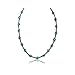 $230Tag Silver Certified Navajo Native American Natural Turquoise Necklace 15883-2 Made by Loma Siiva