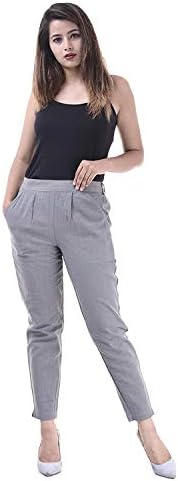 Stylemyth Cotton Regular Fit Trousers for Ladies/Girls/Women's