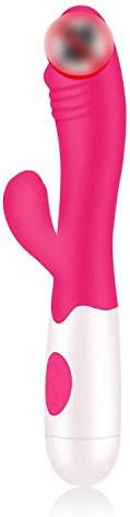 Akaot Funny Shop Ràbbit Víbrádors for Women Duàl Víbrádors Silicone Waterproof Female Māssāger Funny Tóys for Women,red
