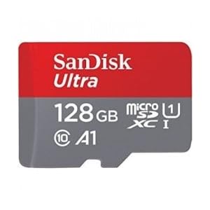 SanDisk microSDXC 100MB/s 128GB Ultra SD変換アダプター付属 サンディスク SDSQUAR-128G 海外パッケージ品 ［並行輸入品］