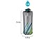 Vapur Collapsible Water Bottle With Carabiner, Compact Bottle Folds Flat For Hydration On The Go, Ideal for Traveling, Hiking or Camping, 34 Ounce, Grey & Teal, Pack of 1