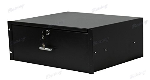 Rising 3U Drawer Rack Mount DJ 19'' Rack Case Equipment Deep Drawer 3Space Lockable