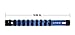 ARES 70122-3/8-Inch Drive Blue 9.84-Inch Aluminum Socket Organizer - Store up to 10 Sockets and Keep Your Tool Box Organized - Sockets Will Not Fall Off this Rail