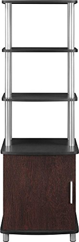 Ameriwood Home Carson Audio Stand, Cherry/Black