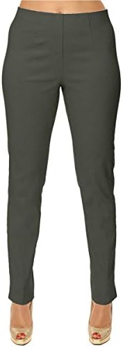 Amy Alder Womens Ease into Comfort Pants Slimming Dress Business Casual (Size 6, Bronze)