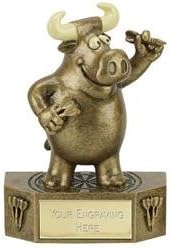 PRIZE BULL Darts (N) Trophy Award