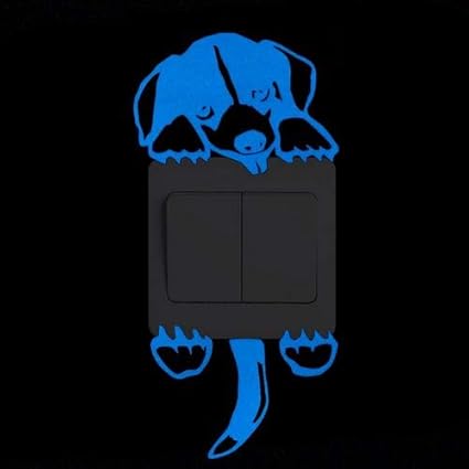 Luminous Cartoon Switch Sticker Glow In The Dark Cat Sticker