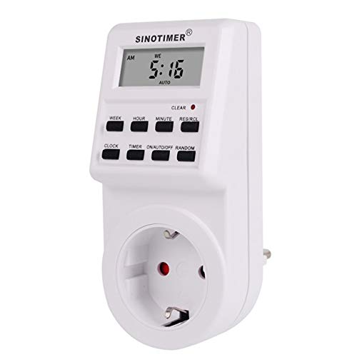 Liobaba SINOTIMER Plug Digital Weekly Programmable Plug-in Power Socket Timer Switch