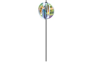 Wind Spinners, MOMOJIA Pinwheels Reflective Windmill Pinwheels with Stakes for Garden Decor, Bird Devices Deterrent Scare Birds Away from Yard Patio Farm