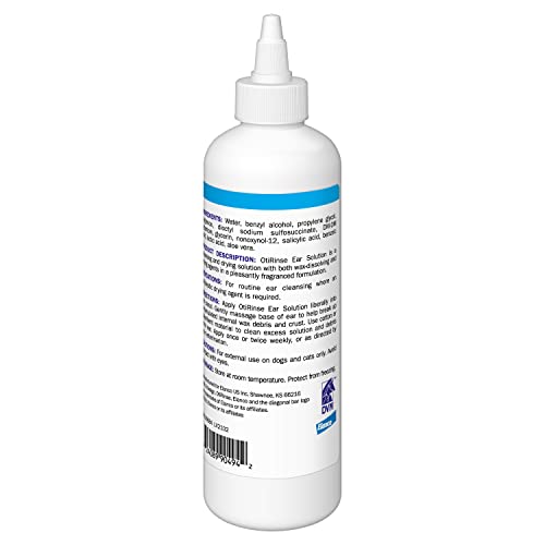 OtiRinse, Ear Cleansing/Drying Solution, for Dogs, Cats and Horses, 8