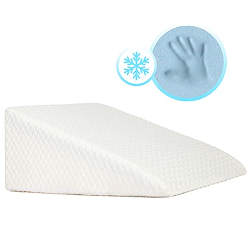 Milliard 12 Inch Bed Wedge Pillow with Memory Foam Top Helps with Acid