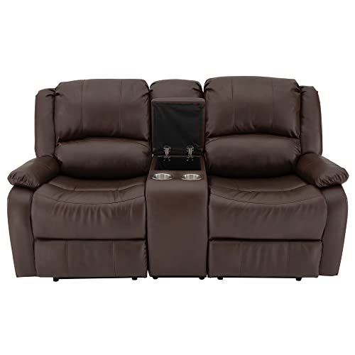 RecPro Charles Collection 70" Double Recliner RV Sofa & Console RV Zero Wall Loveseat Wall