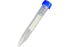 Biosphere Laboratories 15 mL Centrifuge Tubes - Polypropylene Conical Lab Tubes with Leak-Resistant Screw Caps, Graduated Sam