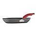 Rachael Ray Classic Hard Anodized Nonstick Frying Pan Set / Fry Pan Set / Hard Anodized Skillet Set - 9.25 Inch and 11.5 Inch, Gray with Red Handles