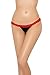 MidLove Women's Sexy Lace Heart Cut-Out Panties Thongs Panty (X-Large, Black)
