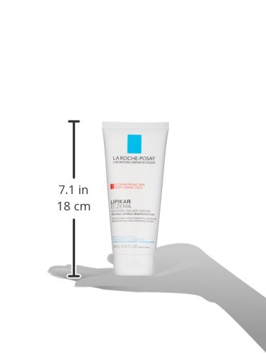 LA ROCHE-POSAY LIPIKAR SOOTHING RELIEF ECZEMA CREAM, FACE AND BODY LOTION FOR ECZEMA AND SENSITIVE, DRY SKIN, MOISTURIZER WITH COLLOIDAL OATMEAL TO RELIEVE IRRITATION
