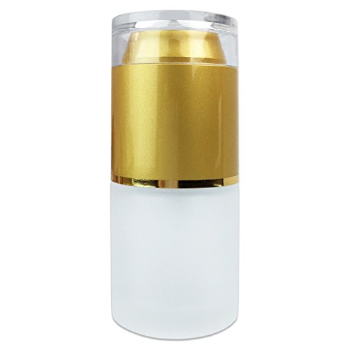 Pana Brand Refillable Gold Frosted Glass Spray Bottle with Fine Mist Atomizer and Cap for Travel, Perfume, Fragrances, Essential Oils, Aromatherapy Blends and Other Liquids (20ML (4 Pieces))