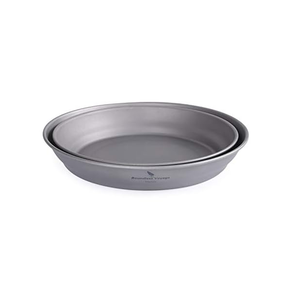 iBasingo-Titanium-Bowls-Plates-Ultralight-Single-Walled-Bowl-Dishes-Set-Camping-Dinnerware-Outdoor-Tableware-Kitchen-Utensils-Cookware-Mess-Kit-for-Food-Fruit-Sauce-with-Carry-Bag iBasingo Titanium Bowls Plates Ultralight Single-Walled Bowl Dishes Set Camping Dinnerware Outdoor Tableware Kitchen…