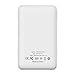 Attom Tech Universal Built-in Cable Ultra Compact 5000-mah Super Slim Power Bank Ultra Small, Pocket Size Mini Portable Charger External Phone Battery Pack Small,Emergency Phone Power Backup (White)