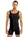 MSemis Men's Leotard Bodysuit Underwear Spandex One-Piece Dance Unitard Biketard Jumpsuit Singlet