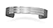 Grooved Stainless Steel Men's Cuff Bracelet