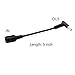 7.4x5.0mm to 4.5x3.0mm Blue Tip Connector Converter Cable DC Jack for HP DV4 DV6 CQ60 CQ40 Charger Power AC Adapter to HP Pavilion 15, Spectre X360, HP 250 255 G2 G3 G4 G5, ProBook 430 440 450 G3