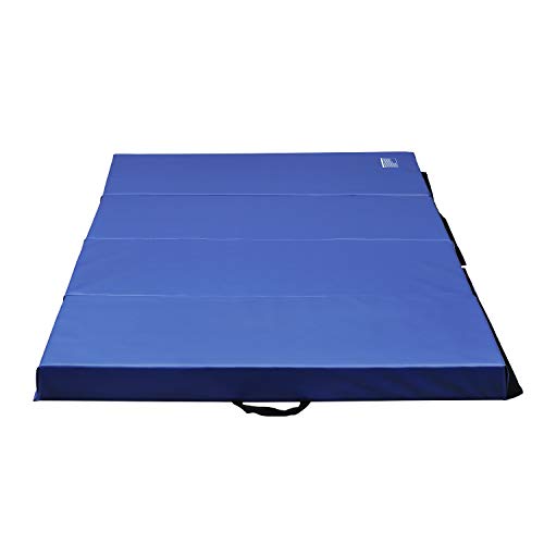 ZENOVA Thick Tumbling Crash Pad Landing Mat for Gymnastics 4 fold Kip Bar Mat Workout Crash Mat