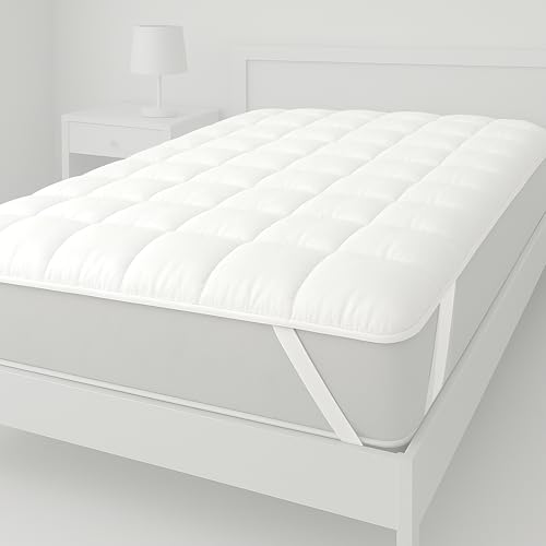 Besonders weicher Matratzenschoner 200x200cm - Matratzenauflage für Matratzen bis 30cm - Bei 60°C waschbar & Öko-Tex für mehr Hygiene im Bett - Unterb