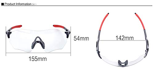 LNLJ Fotochromische zonnebril, gepolariseerde sportbril anti-schittering UV-bescherming - Image 6