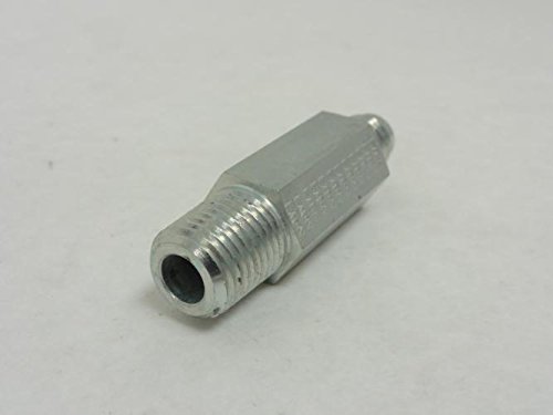 Eaton Aeroquip 202113-4-4S Male Long Connector, Male 37 Degree JIC, Male Pipe Thread, JIC 37 Degree & NPT End Types, Carbon Steel, 1/4 JIC(m) x 1/4 NPT(m) End Size, 1/4" Tube OD, 1/4" Male Pipe Size, 2.25" Length - Thumbnail 3