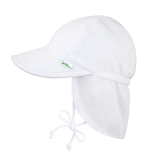 i play. by green sprouts Baby & Toddler Breathable Flap Hat | All-day, UPF 50+ sun protection-wet or dry