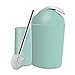 Bathroom Accessories Sets Complete, Update 6 Pieces Luxury Bathroom Ensemble Set Collection with Lotion Dispenser Toothbrush Holder Bathroom Tumblers Soap Dish Trash Can Toilet Brush (Mint Green 2)