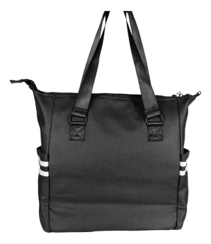 Bolsa Totebag Feminina Mickey Mouse Disney Semax com Alça de Ombro e Fecho em Zíper (Preto)