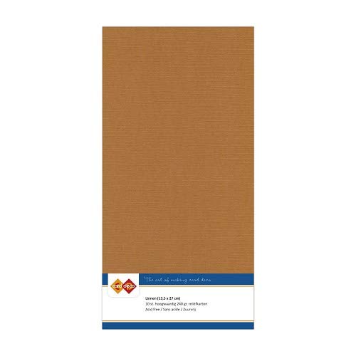 Linen Cardstock 4K - Coffee Brown 3 Pack