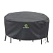 Outdoor Patio Furniture Covers, Waterproof UV Resistant Anti-Fading Cover for Medium Round Table Chairs Set, Grey, 72 inch Diameter