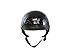 VCAN V531 Cruiser Intricate Butterfly Half Helmet (Gloss Black, Small)