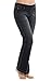 PajamaJeans Women's Bootcut Stretch Knit Denim Jeans, Charcoal, LRG (12-14)