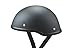 Low Profile Novelty Harley Chopper Motorcycle Half Helmet Skull Cap Flat Matte Black (Small 21 1/2