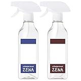 Empty Clear Plastic Spray Bottles 16 oz, pack of 2