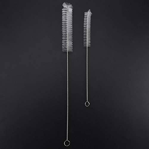 Yesbaby 2Pcs Stainless Steel Washing Brush for Cleaning Aquarium Fish Tank Filter Water Pump Tube