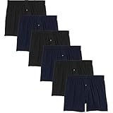 FM London Herren Boxershorts 6er Pack - Loose Fit Aus 100% Baumwolle