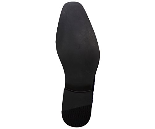 Amali Mens Crushed Velvet Smoking Slipper Nightclub Loafer, Slip On Formal Dress Shoe - Thumbnail 3