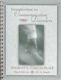 Introduction to Communicative Disorders, Hegde, M. N., 0890798656