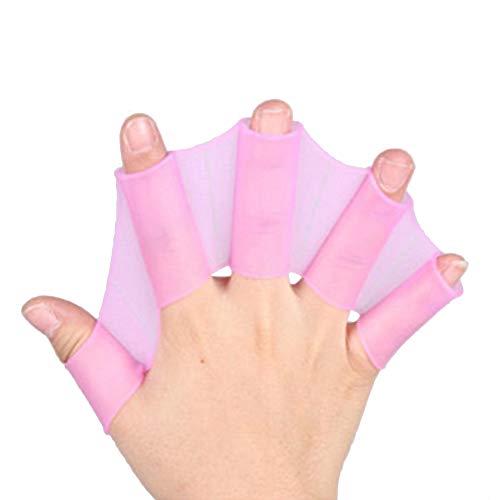 YWILLINK Swimming Fins Handcuffs Flippers HydraHand Frog Swim Gloves Silicone Hand Paddles Swim Palm Finger Kids Men Women Training