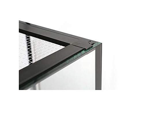 Innovative Marine Nuvo INT 100 Gallon Aquarium - Infinity Trapezoid Overflow and APS Aluminum Profile Series Stand - Matte Black